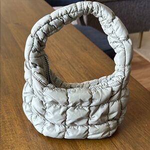 Quilted Sage Green Handbag